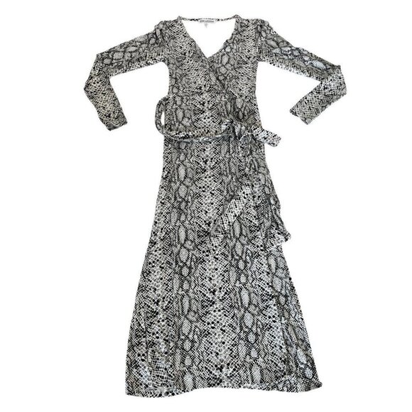 GOOD AMERICAN The Runaround Wrap Dress Python Snake Print Woman's Size 0 (XS) - Picture 10 of 10